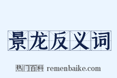 景龙反义词是什么意思的图片